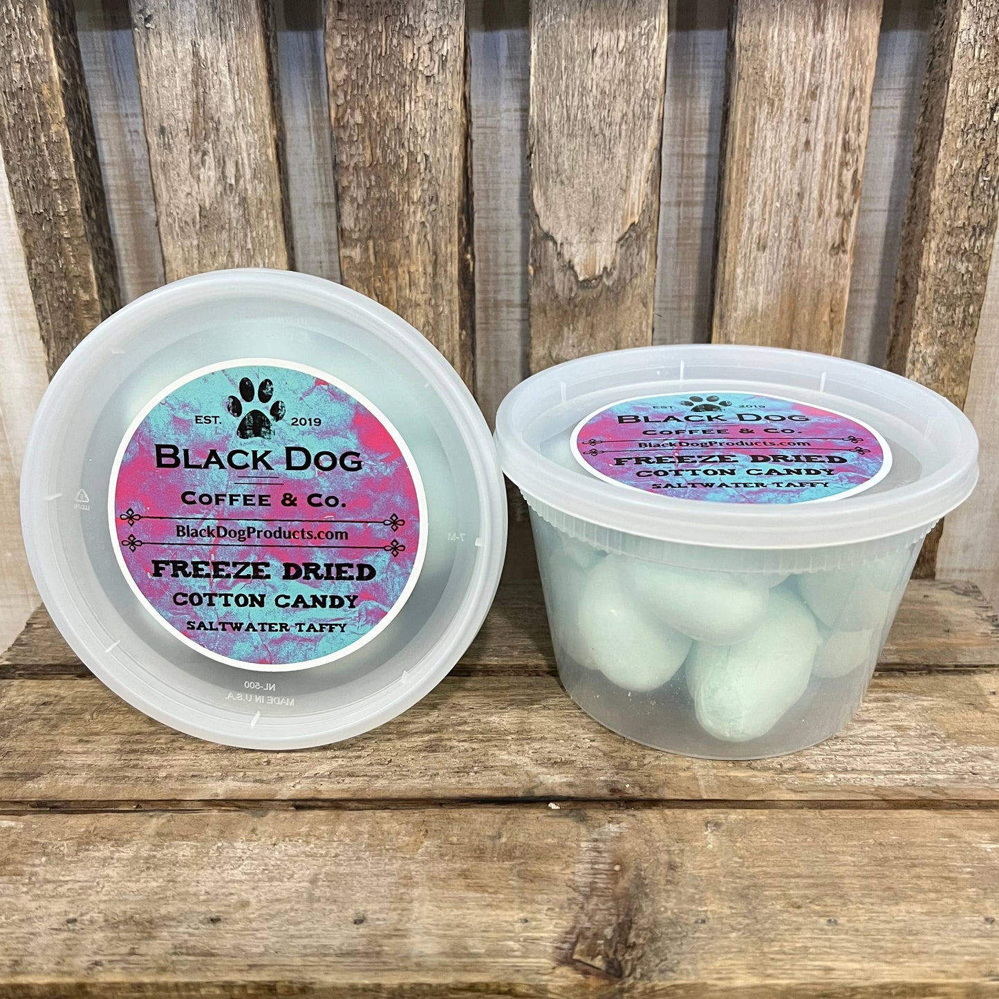 Freeze Dried Cotton Candy Saltwater Taffy | 16 oz. Container