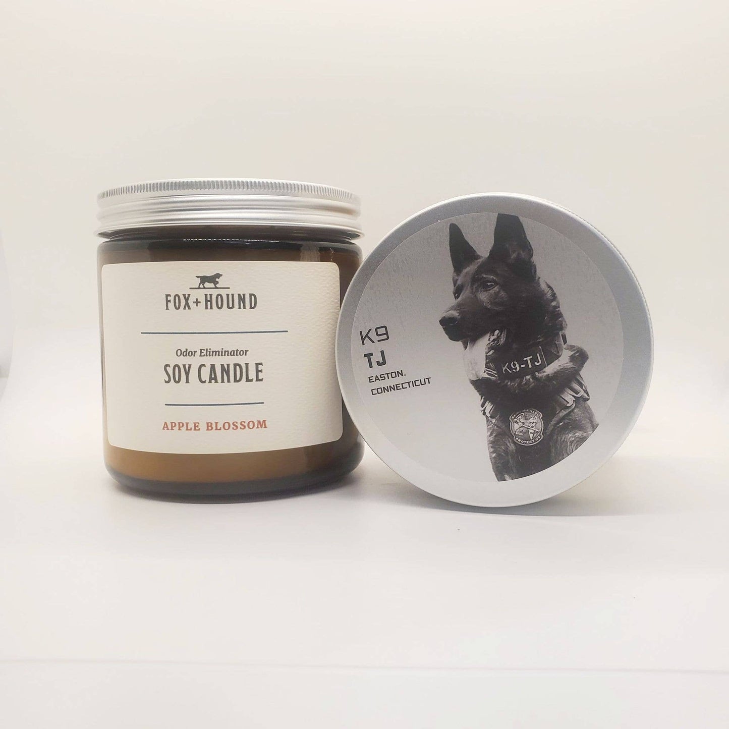 K9 Collection T J Apple Blossom Odor-Eliminator Soy Candle