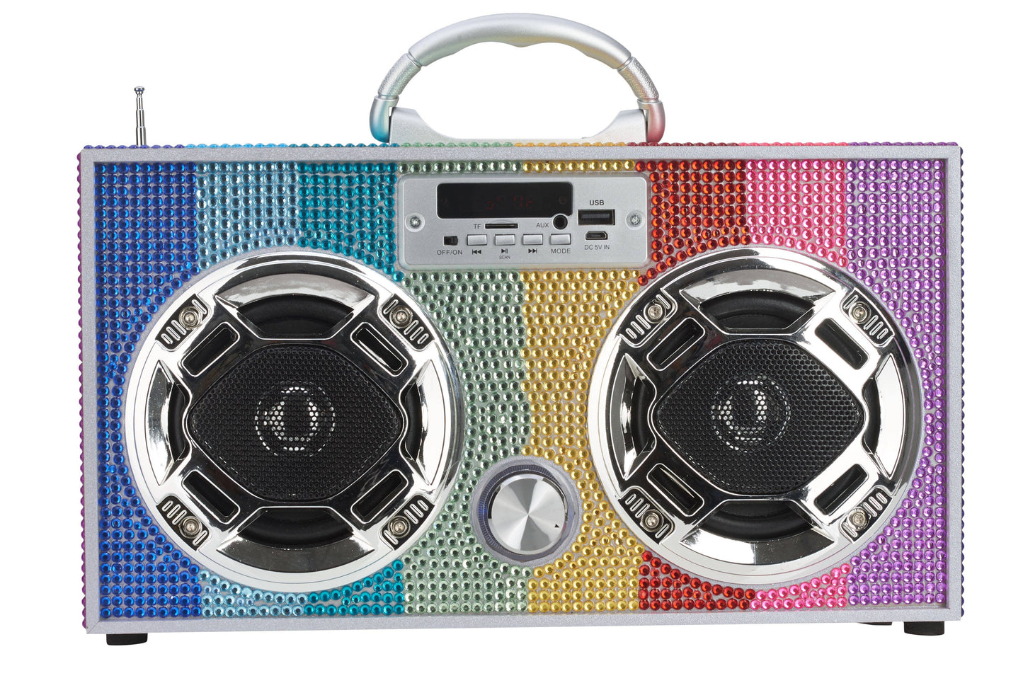 Rainbow Bling Boombox