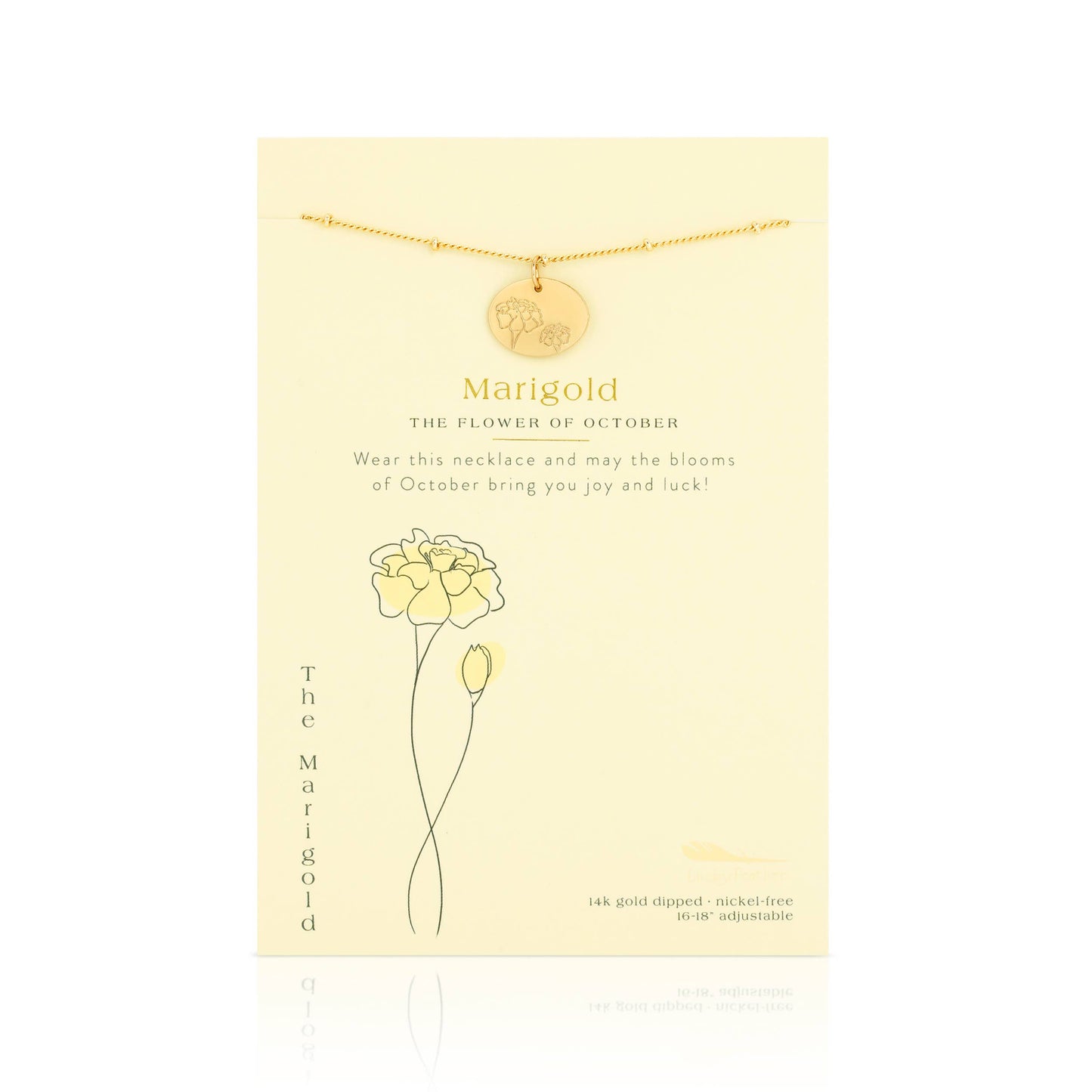 Birth Flower Necklace - October
