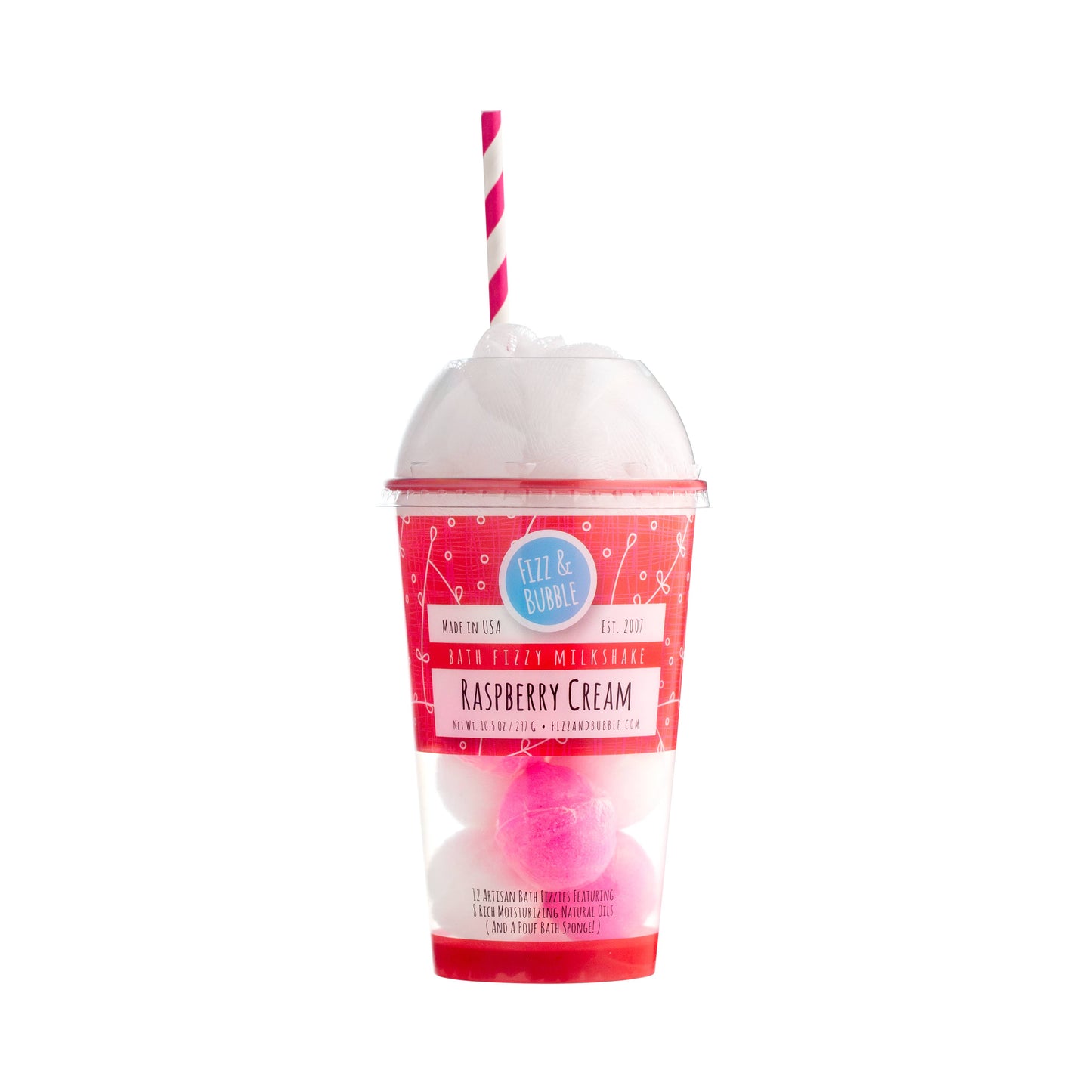 Raspberry Cream Bath Fizzy Milkshake