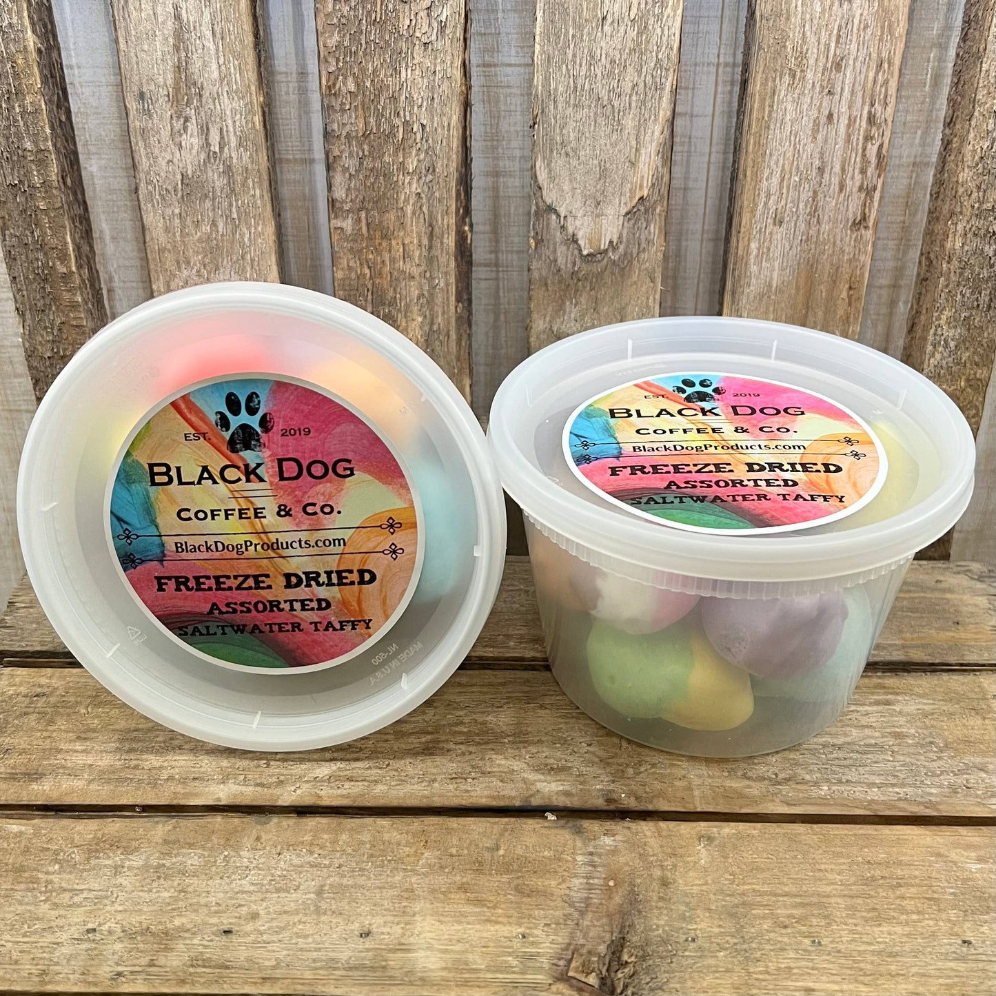 Freeze Dried Assorted Saltwater Taffy | 16 oz. Container