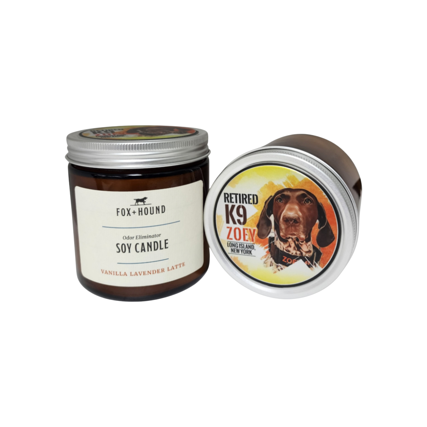 K9 Collection Zoey Odor El Soy Candle Vanilla Lavender Latte