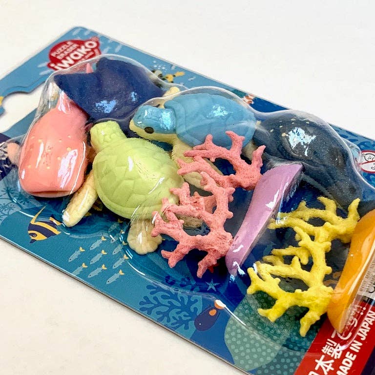 Iwako Aquarium Eraser Card