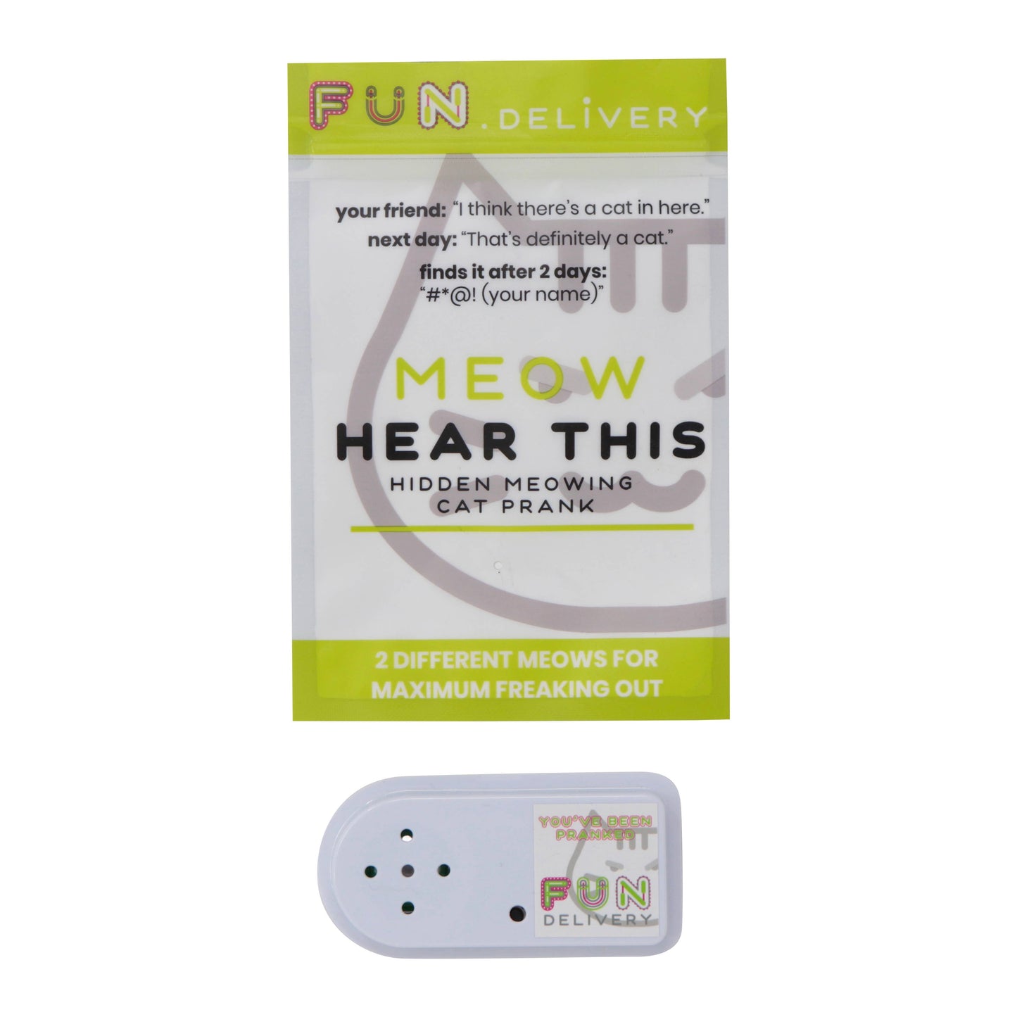 Meow Hear This: Hidden Meowing Cat Prank Gag Joke Sound
