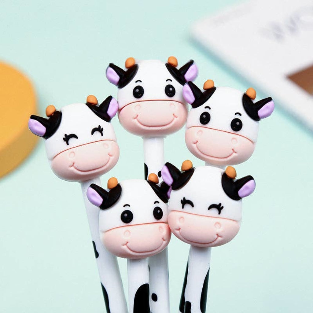 Cow Retractable Gel Pen Pens