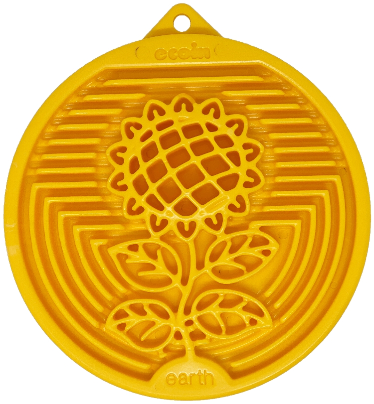 Sunflower Enrichment Lick Snack Mat Coin