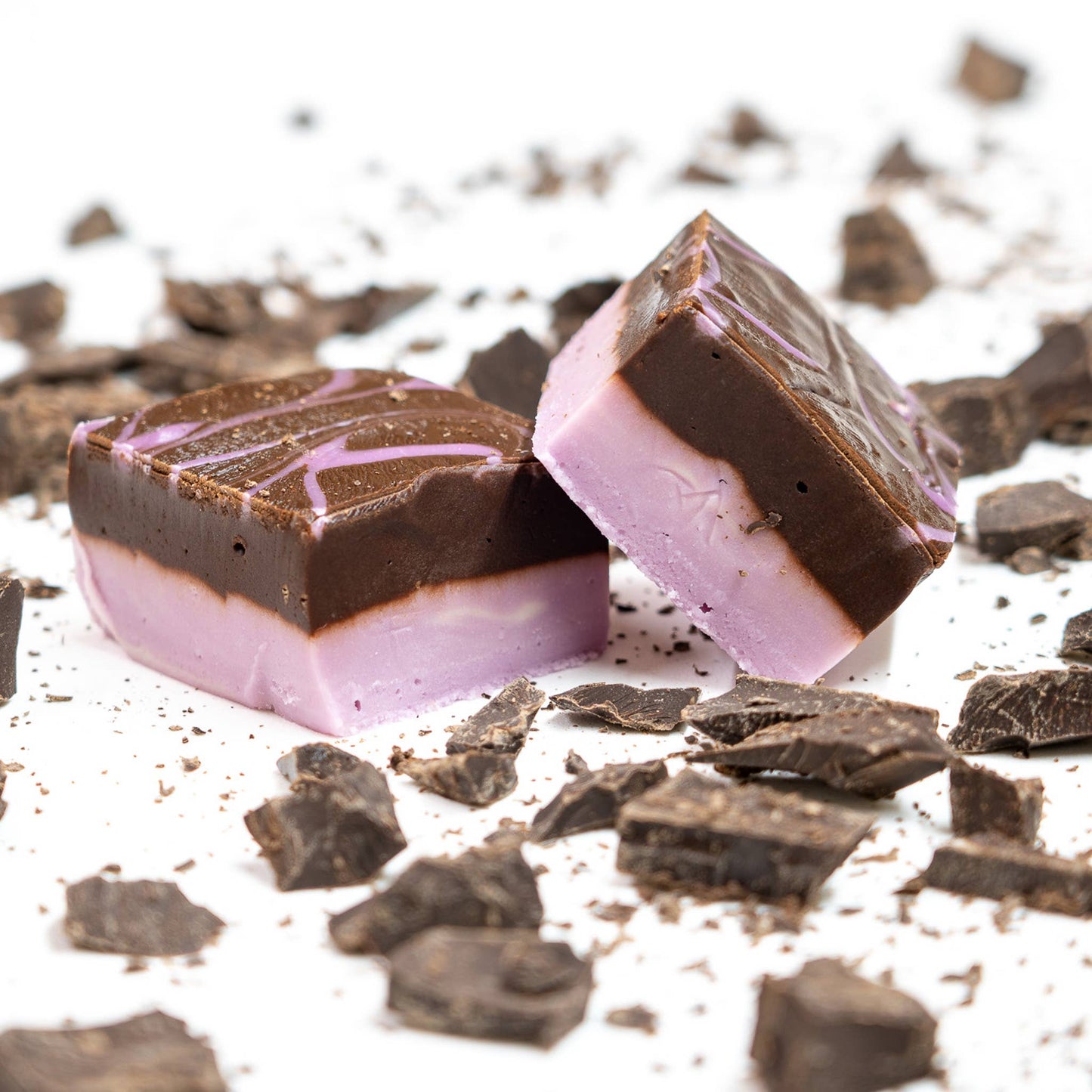 Dark Chocolate Lavender Fudge (1/2 lb Package)