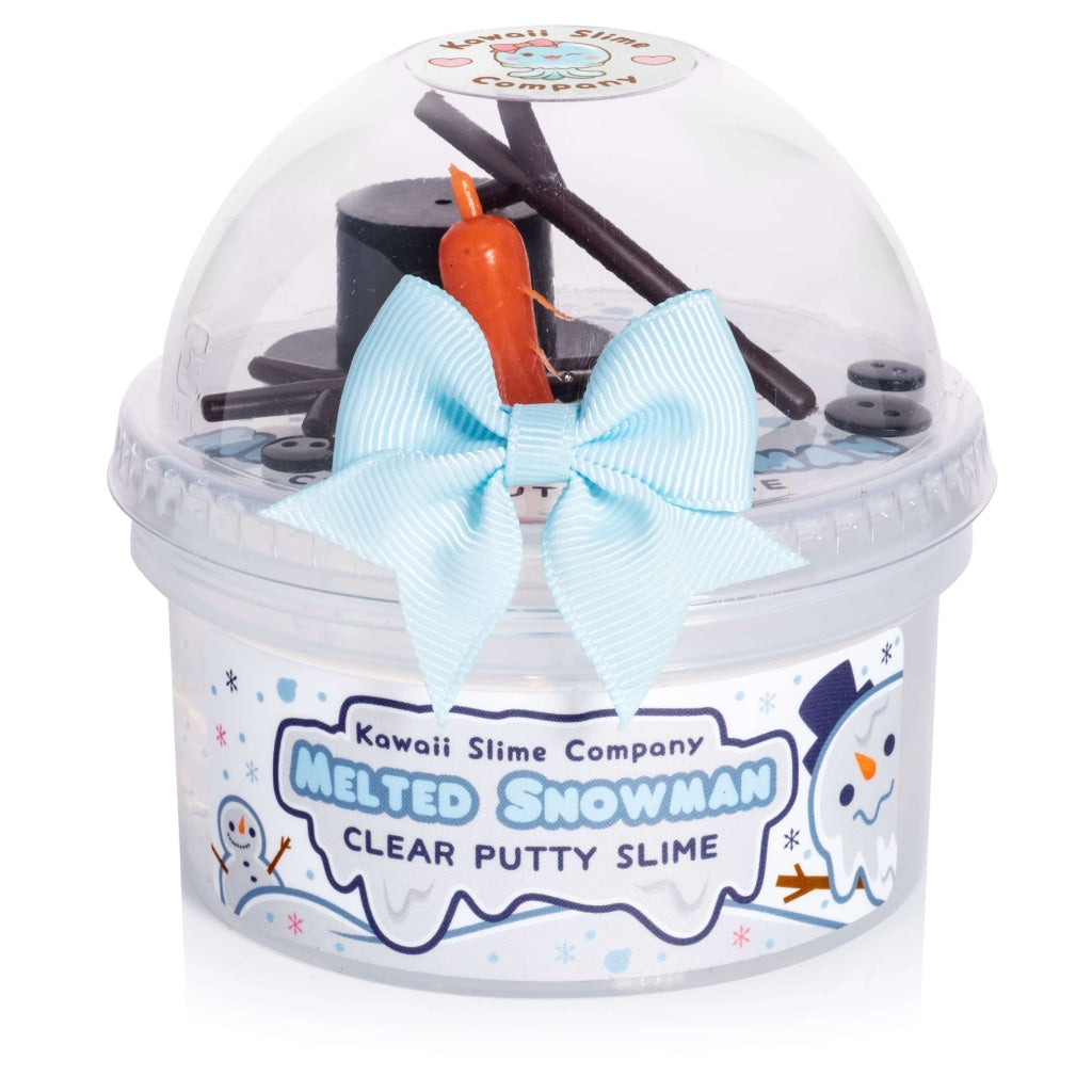 Melted Snowman Clear Putty Slime Slime