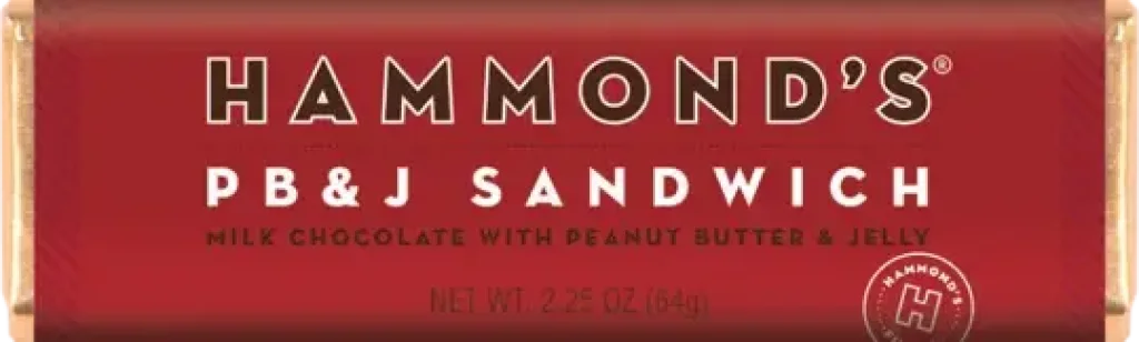 Pb & J Sandwich Milk Chocolate Candy Bar 2.25Oz
