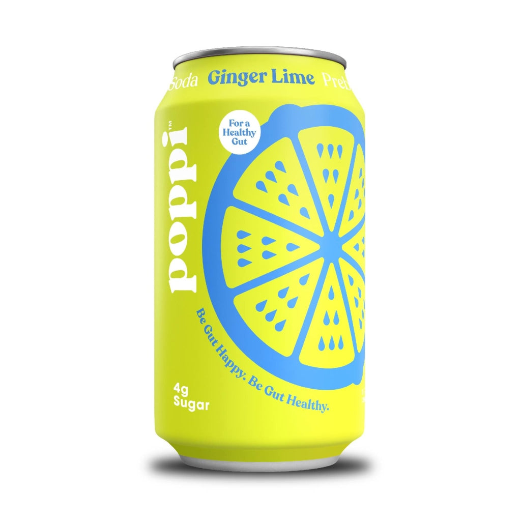 Poppi Ginger Lime A Healthy Sparkling Prebiotic Soda
