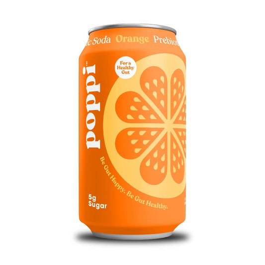 Poppi Orange A Healthy Prebiotic Sparkling Soda