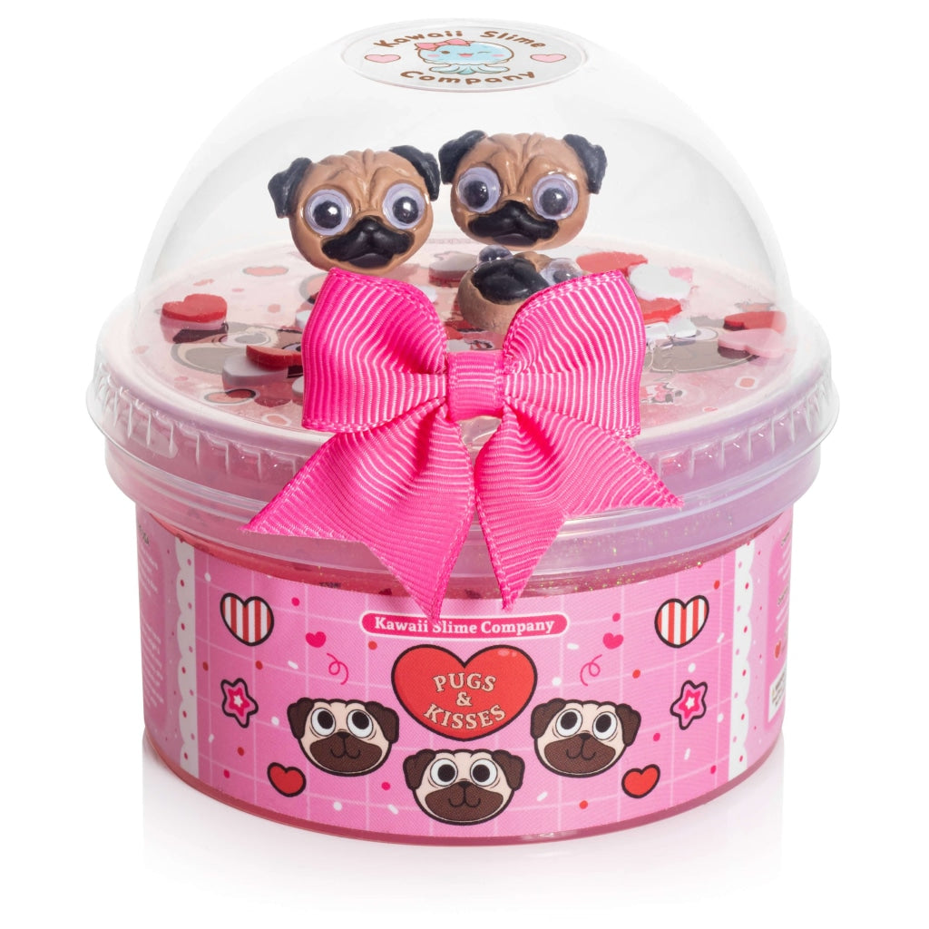 Pugs & Kisses Clear Slime (4Pcs/Case) - Ws