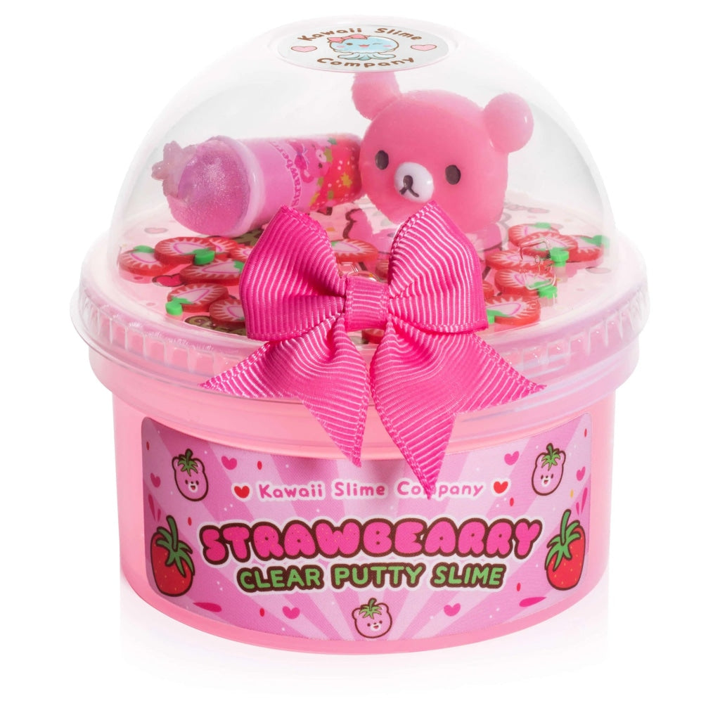 Straw-Bearry Putty Clear Slime (4Pcs/Case) - Ws