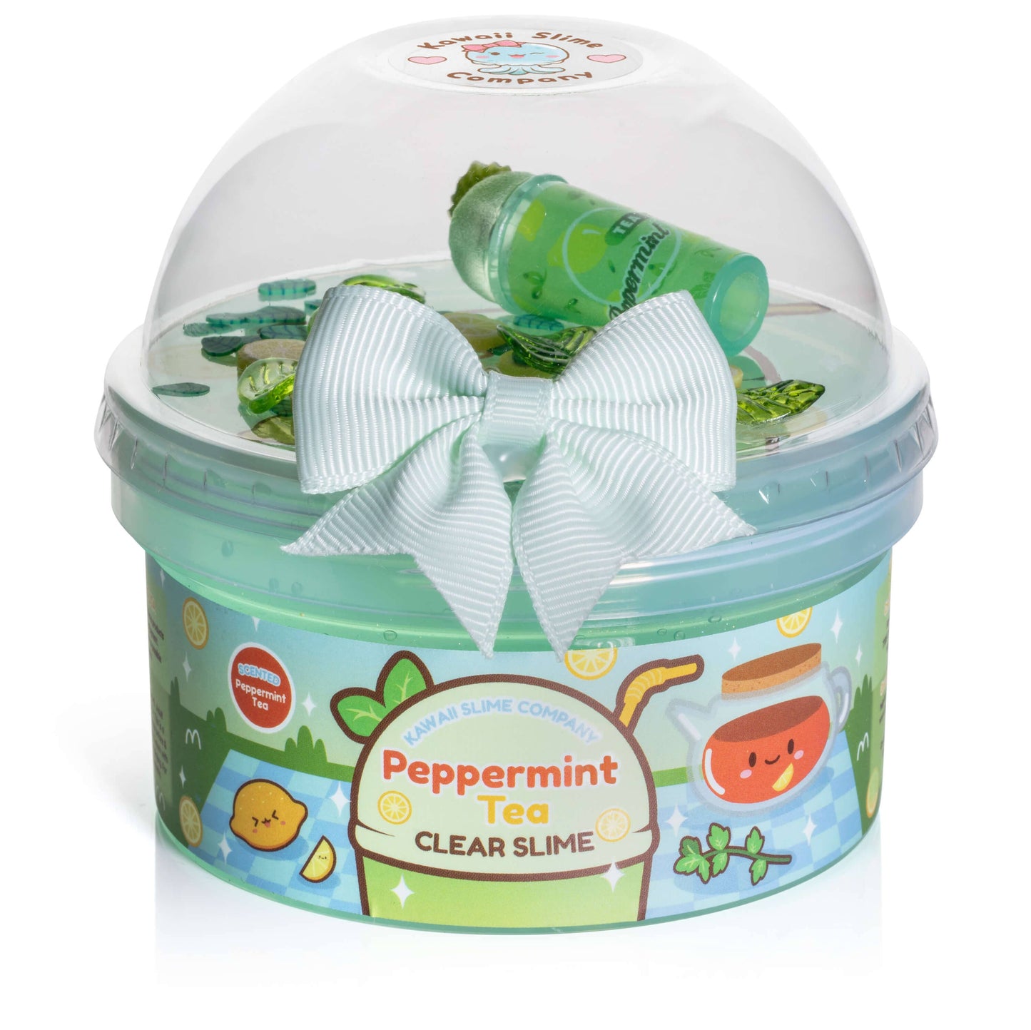 Peppermint Tea Clear Slime
