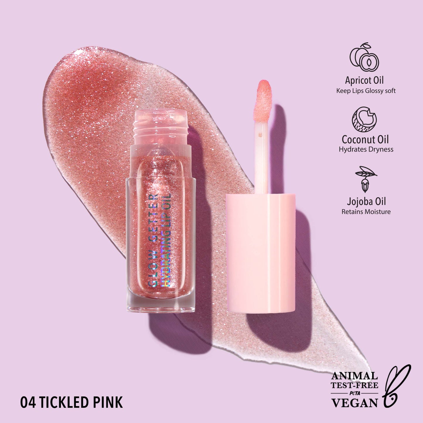 Glow Getter Hydrating Lip Oil (004 Tickled Pink)