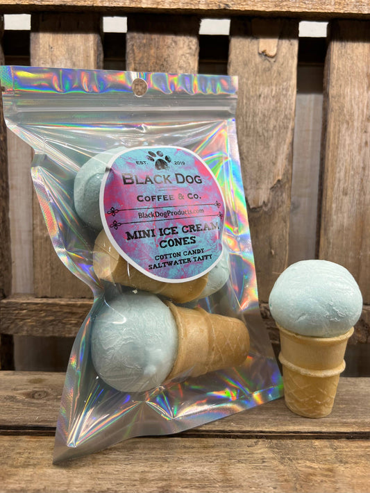 Freeze Dried Saltwater Taffy Ice Cream Cones | Cotton Candy.