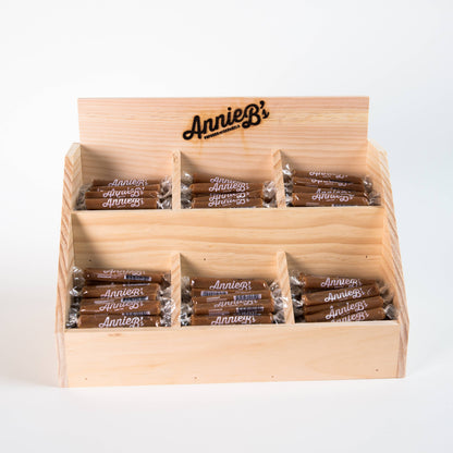 Wooden Caramel Display for Bulk Caramel - Handmade in USA!: 6 Pocket Display