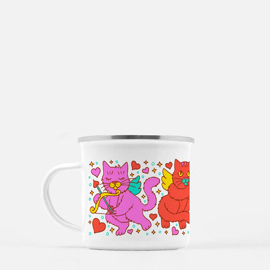 Cupid Kitties Camp Mug