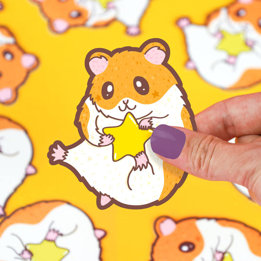 HamStar Hamster Vinyl Sticker