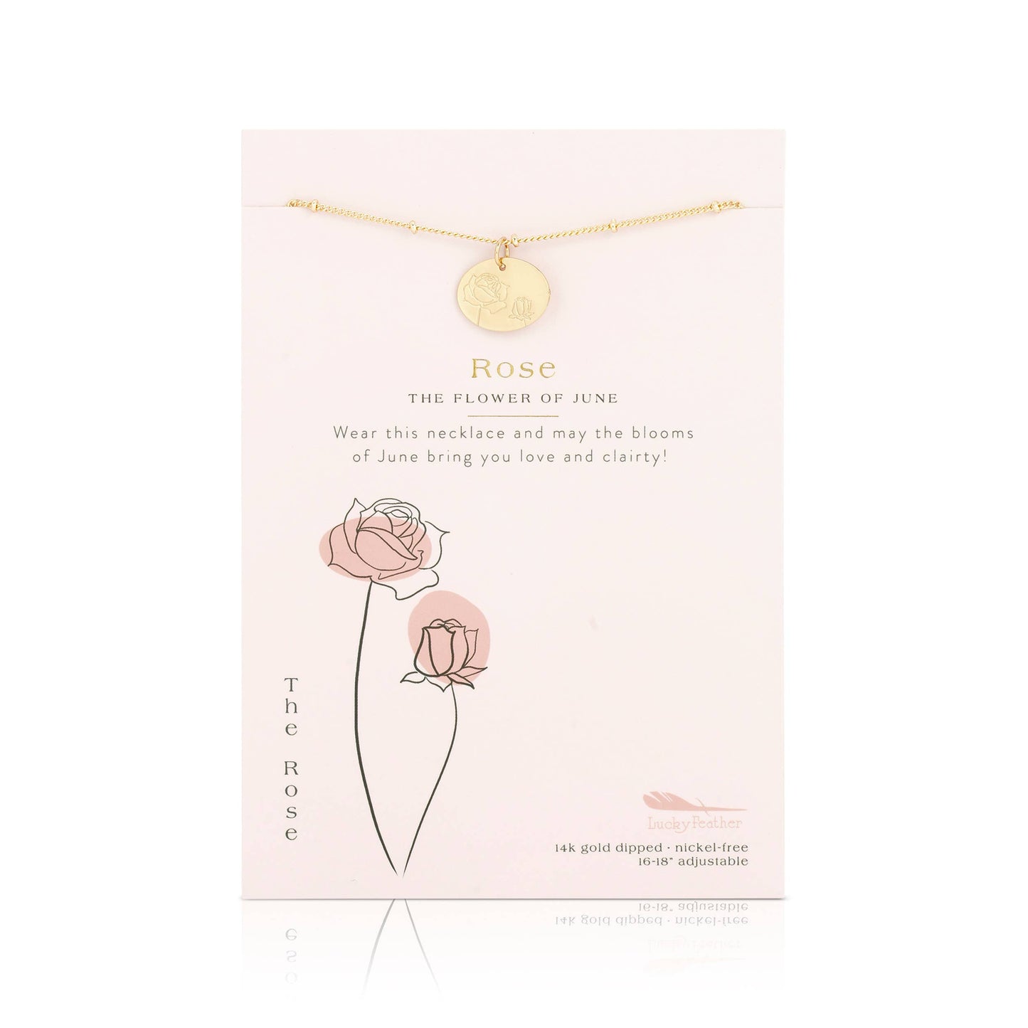 Birth Flower Necklace - June