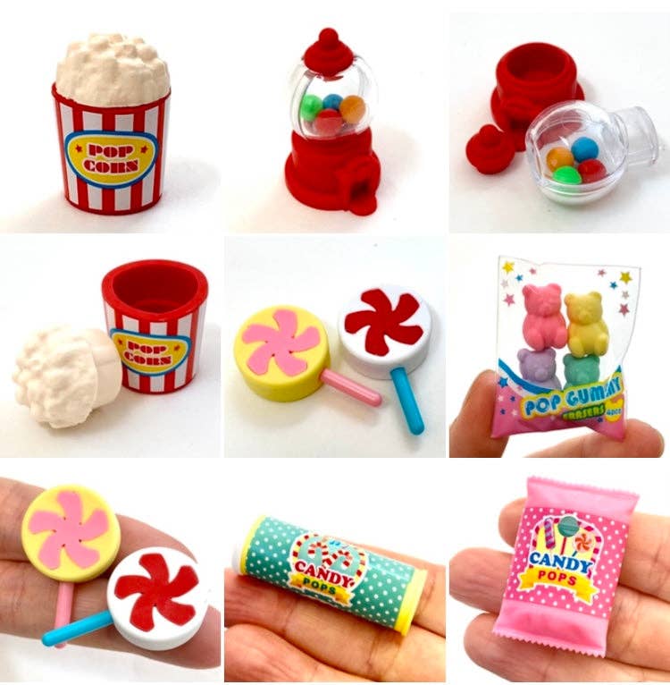 Iwako Candy Sweets Erasers Card