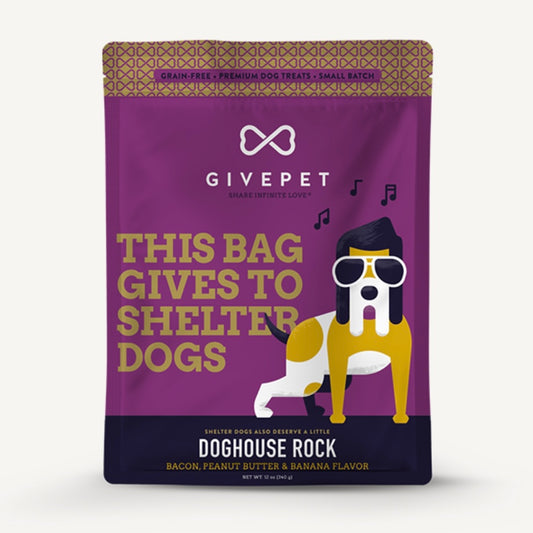 GivePet Doghouse Rock-Bacon Peanut Butter Banana