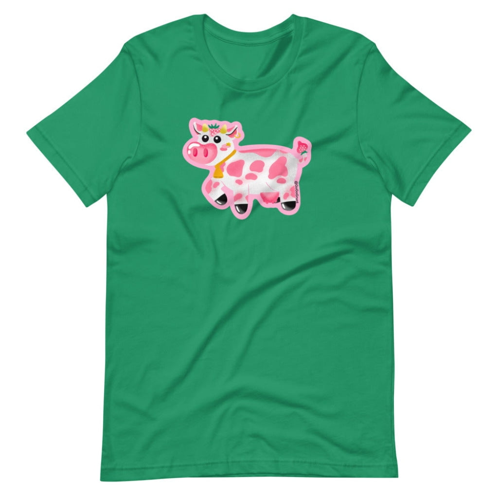 Adult Strawberry Cow T-Shirt Kelly / Xs