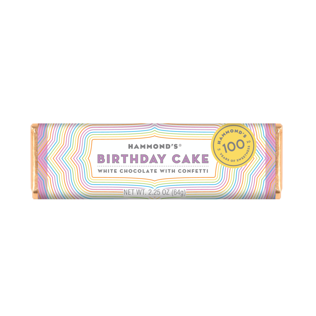 Birthday Cake White Chocolate Bar 2.25Oz Candy &