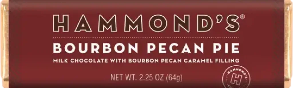 Bourbon Pecan Pie Milk Chocolate Candy Bar 2.25Oz &