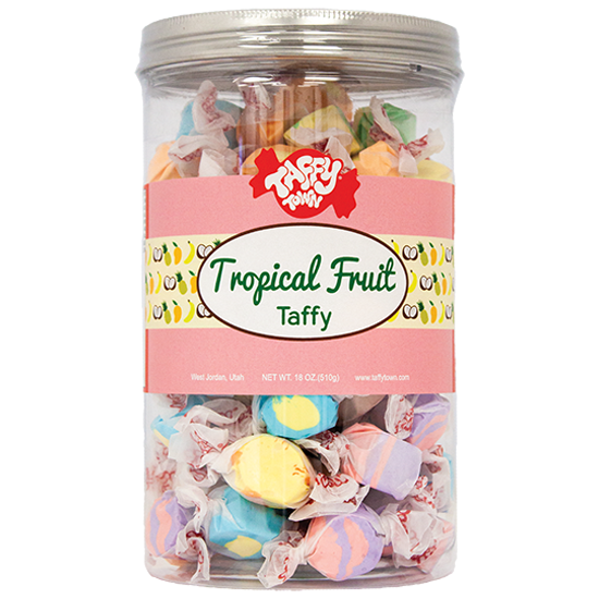 Tropical Fruits Taffy Canister