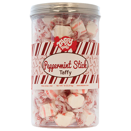 Peppermint Stick Taffy Canister