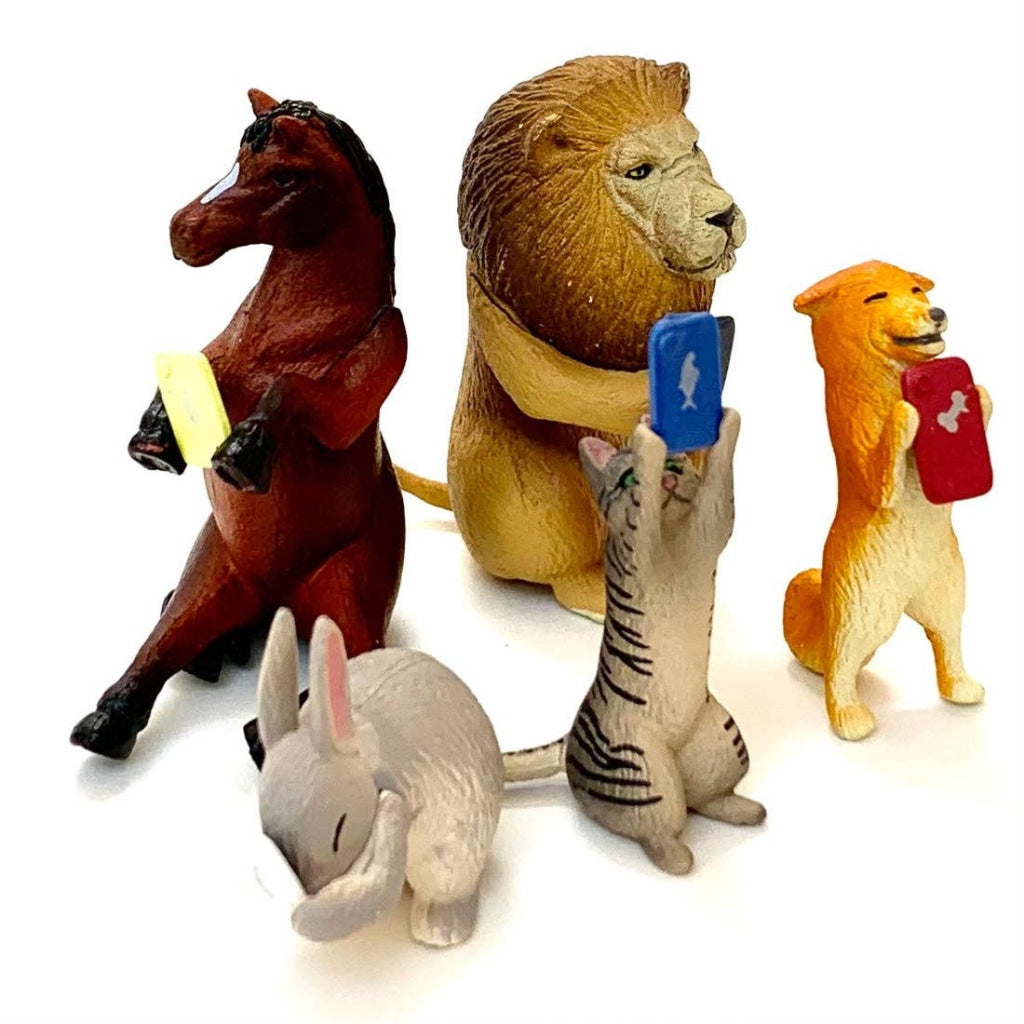 Cell Phone Animal Figurine