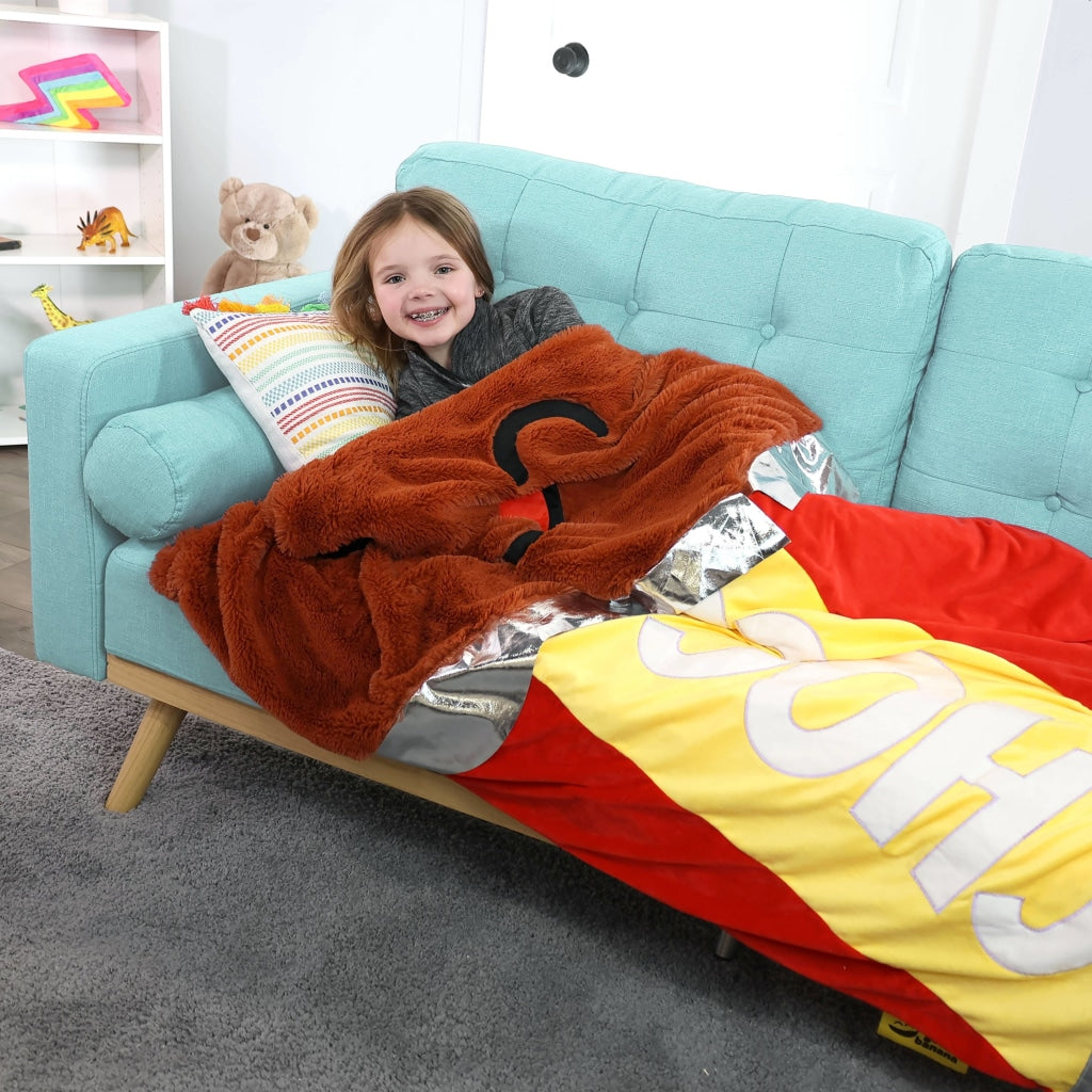 Chocolate Snuggly Blanket - With Ultra-Soft Plush