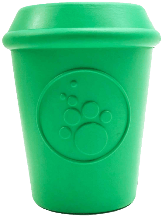 Sp Coffee Cup Durable Rubber Chew Toy And Treat Dispenser