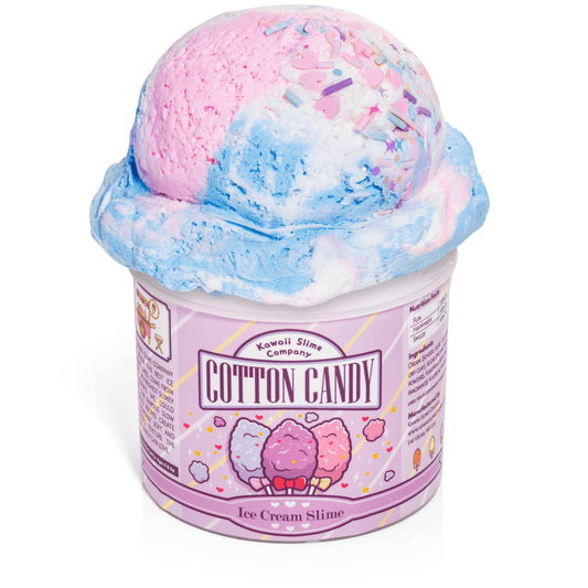 Cotton Candy Scented Ice Cream Pint Slime (4Pcs/Case) - Ws