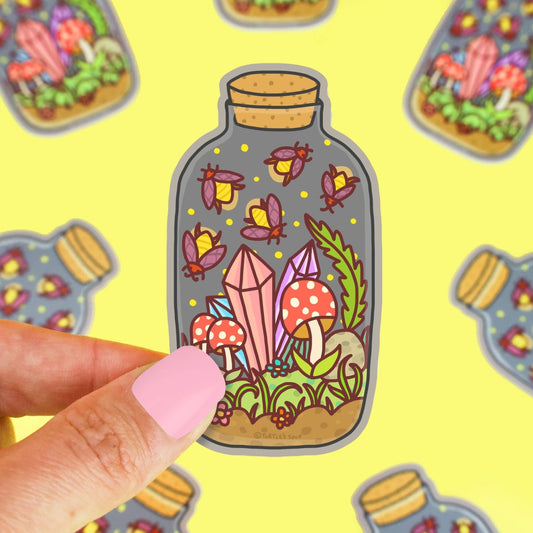 Firefly Terrarium Vinyl Sticker