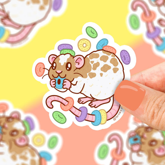 Hungry Rat Mouse Pet Store Vinyl Sticker