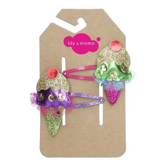 Ice Cream Sparkle Hair Clip