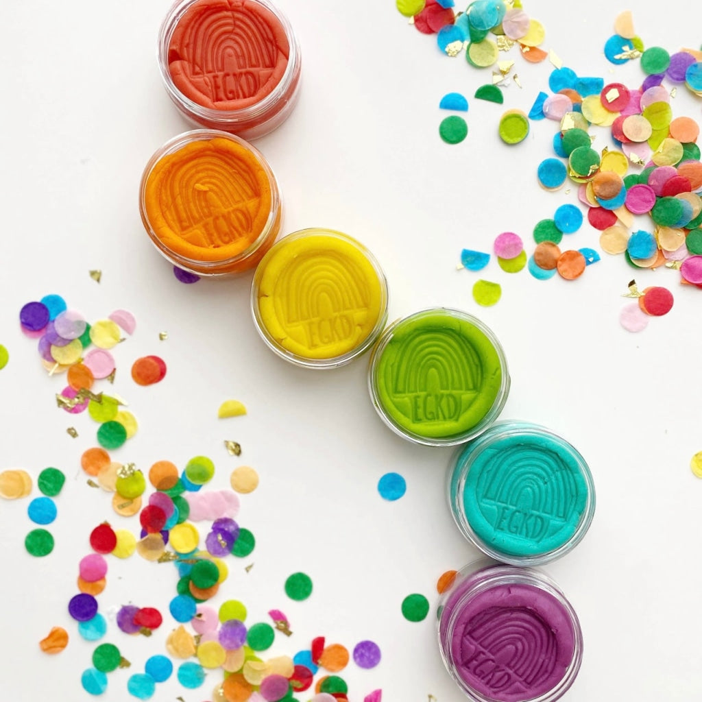 Kiddough Mini Sensory Play Dough Rainbow Brites Toys
