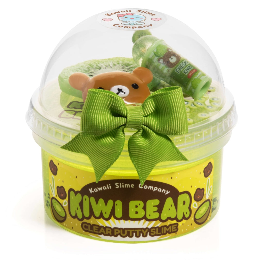 Kiwi Bear Putty Clear Slime