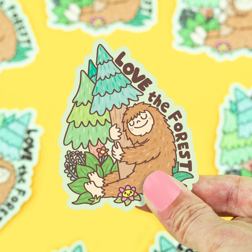 Love The Forest Bigfoot Sasquatch Car Decal Vinyl Sticker