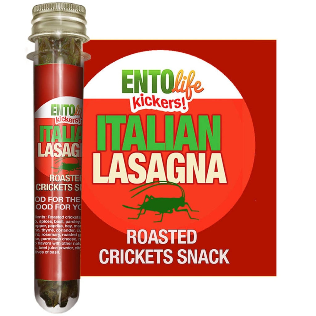 Mini-Kickers Flavored Cricket Snacks - Italian Lasagna