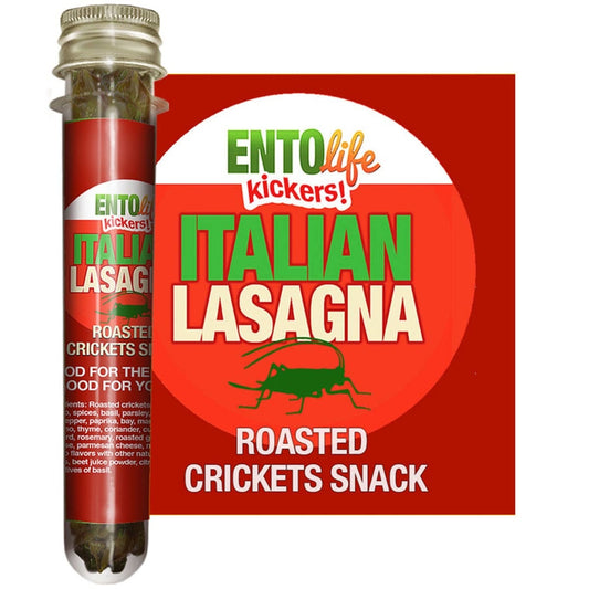 Mini-Kickers Flavored Cricket Snacks - Italian Lasagna
