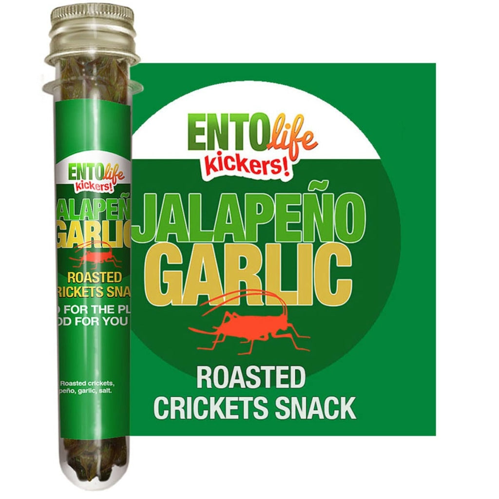 Mini-Kickers Flavored Cricket Snacks - Jalapeno Garlic