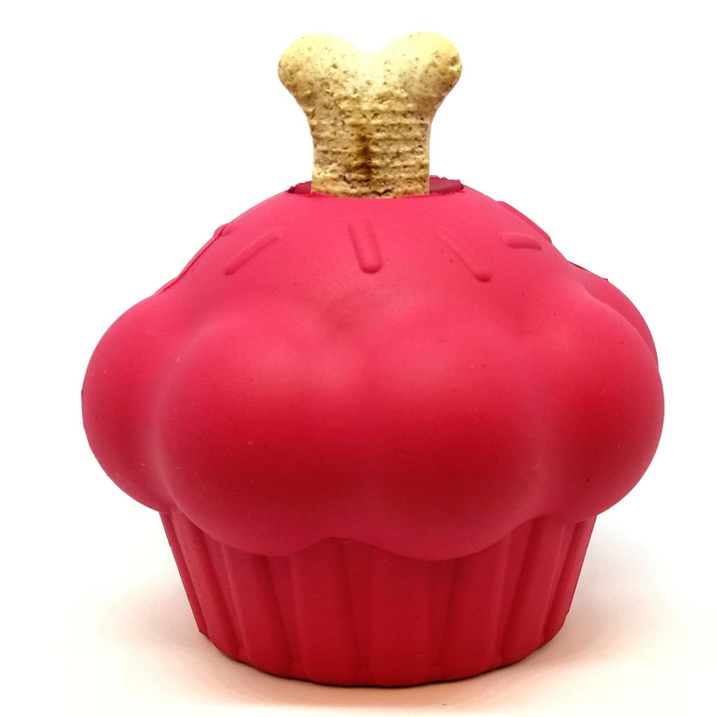 Mkb Cupcake - Chew Toy Treat Dispenser Pink