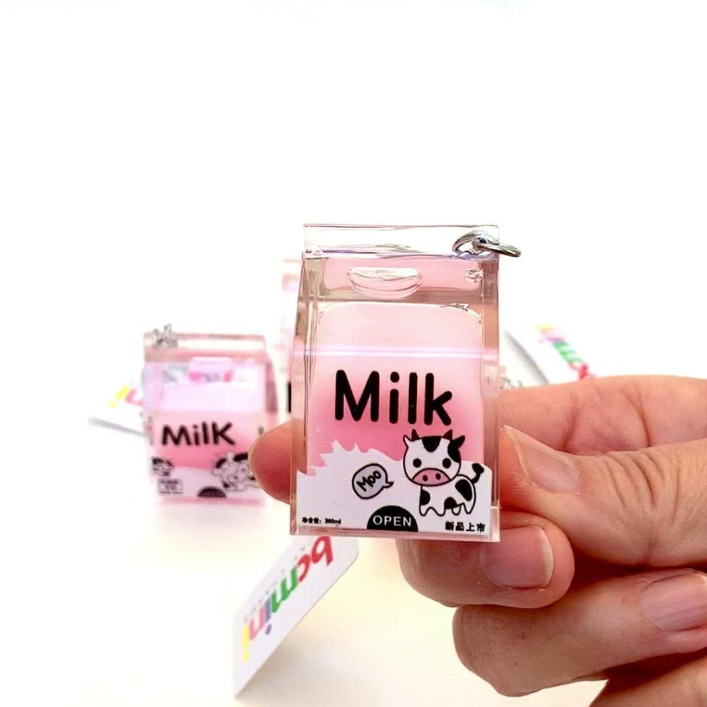 Pink Milk Key Charm