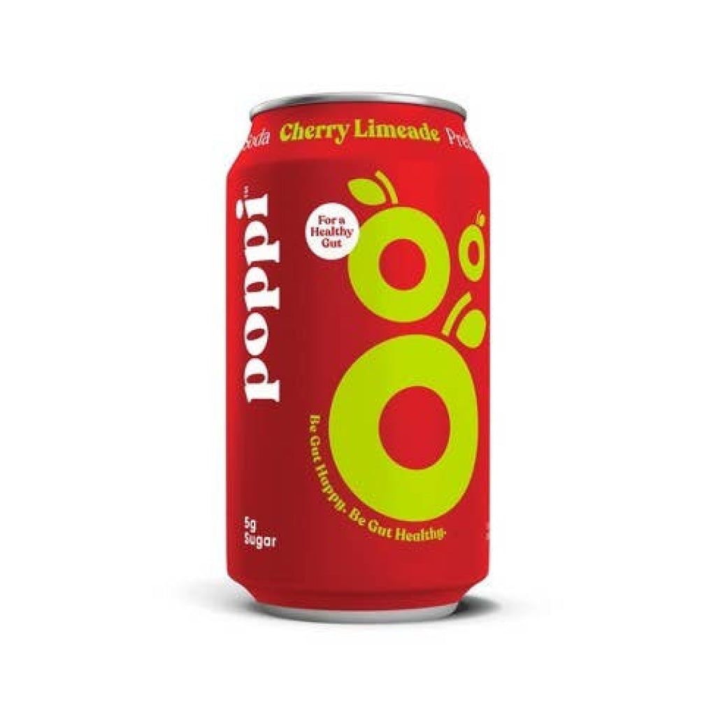 Poppi Cherry Limeade A Healthy Sparkling Prebiotic Soda