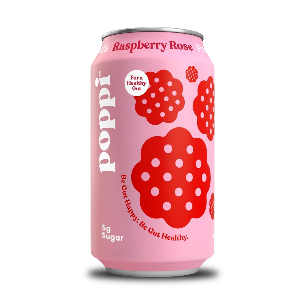 Poppi Raspberry Rose A Healthy Sparkling Prebiotic Soda