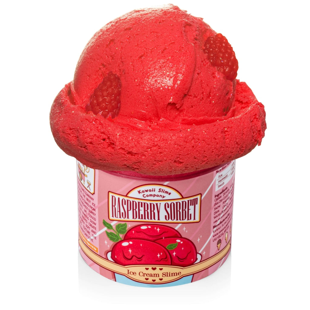 Raspberry Sorbet Scented Ice Cream Pint Slime Slime